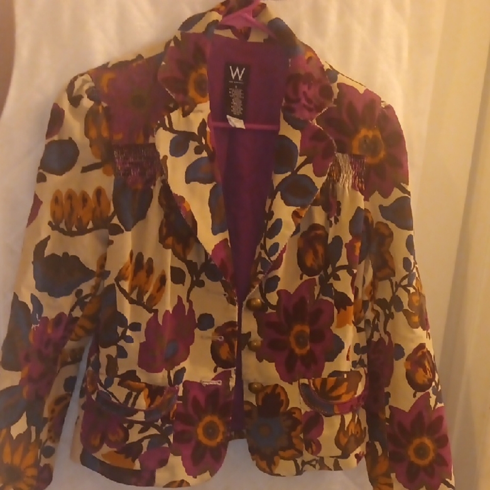 Women's Floral Jacket - Multicolor